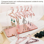 8PCS Hanger Transparent Acrylic Jewelry Creative Display Rack Earring Jewelry Storage Pendants Storage Ornaments  Dangle Earring Hanging Organizer Mini Earring Necklace Hanger Jewelry Organizer Stevvex