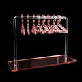 8PCS Hanger Transparent Acrylic Jewelry Creative Display Rack Earring Jewelry Storage Pendants Storage Ornaments  Dangle Earring Hanging Organizer Mini Earring Necklace Hanger Jewelry Organizer Stevvex