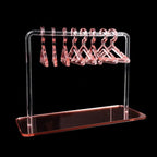 8PCS Hanger Transparent Acrylic Jewelry Creative Display Rack Earring Jewelry Storage Pendants Storage Ornaments  Dangle Earring Hanging Organizer Mini Earring Necklace Hanger Jewelry Organizer Stevvex