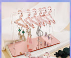 8PCS Hanger Transparent Acrylic Jewelry Creative Display Rack Earring Jewelry Storage Pendants Storage Ornaments  Dangle Earring Hanging Organizer Mini Earring Necklace Hanger Jewelry Organizer Stevvex