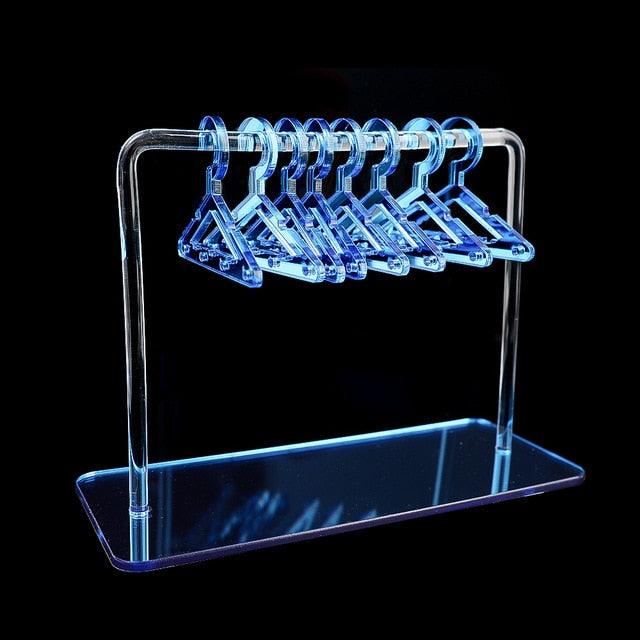 8PCS Hanger Transparent Acrylic Jewelry Creative Display Rack Earring Jewelry Storage Pendants Storage Ornaments  Dangle Earring Hanging Organizer Mini Earring Necklace Hanger Jewelry Organizer Stevvex