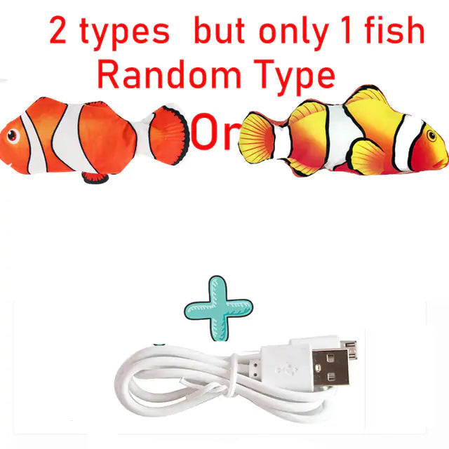 Cats USB Charger Interactive Toy Fish Pi-Mart