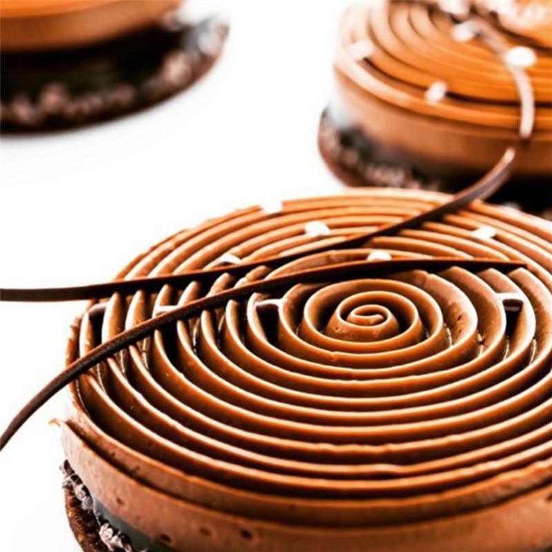 9 Holes 3D Chocolate Mold Big Textured Fondant Silicone Insert Mould Cookie Cake Mold Decoration Cake Chocolate Tools Shape Silicone Round Mold Cake Decorating Tools Stevvex