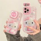 Creative Lens Makeup Mirror Stand Phone Cases For iPhones - SJB-DIAMOND ELITES