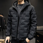 Winter cotton-padded casual coat jacket hooded