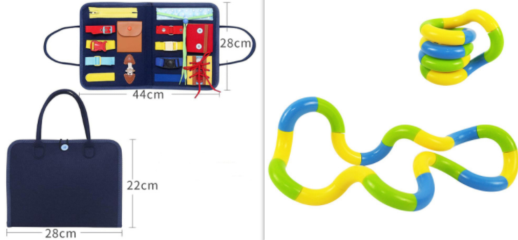 New Busy Book Children's Busy Board Dressing And Buttoning Learning Baby Early Education Preschool Sensory Learning Toy Pi-Mart