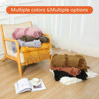 1pc Cozy Chunky Knit Throw Blanket with Tassels - Plush, Lightweight, and Unique Home Decor Accent for Couch, Bed, or Sofa Lootquake LLC