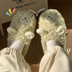 Plush Bedroom Cotton Fluffy Slippers Pi-Mart