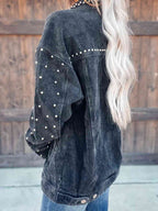 Women’s Collared Neck Button-Down Jacket For Casual and Everyday Use Elegant Simple Jacket