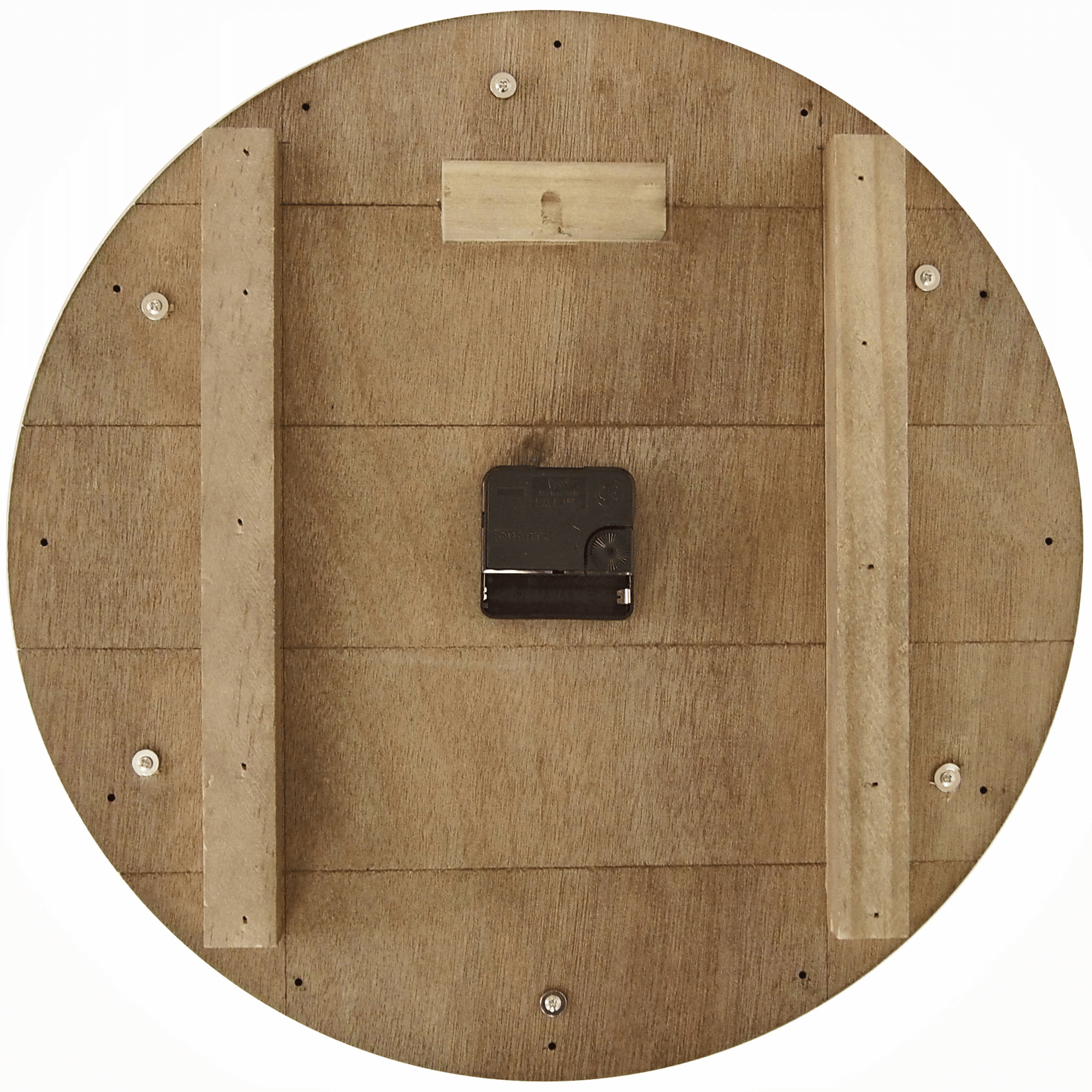 FirsTime & Co. Multicolor Shabby Pallet Wall Clock, Farmhouse, Analog, 16 x 2 x 16 in EasyOptionXY LLC