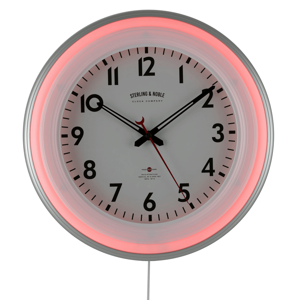 Sterling & Noble 11" Round Indoor Multi-Colored LED Wall Clock with Remote Control EasyOptionXY LLC