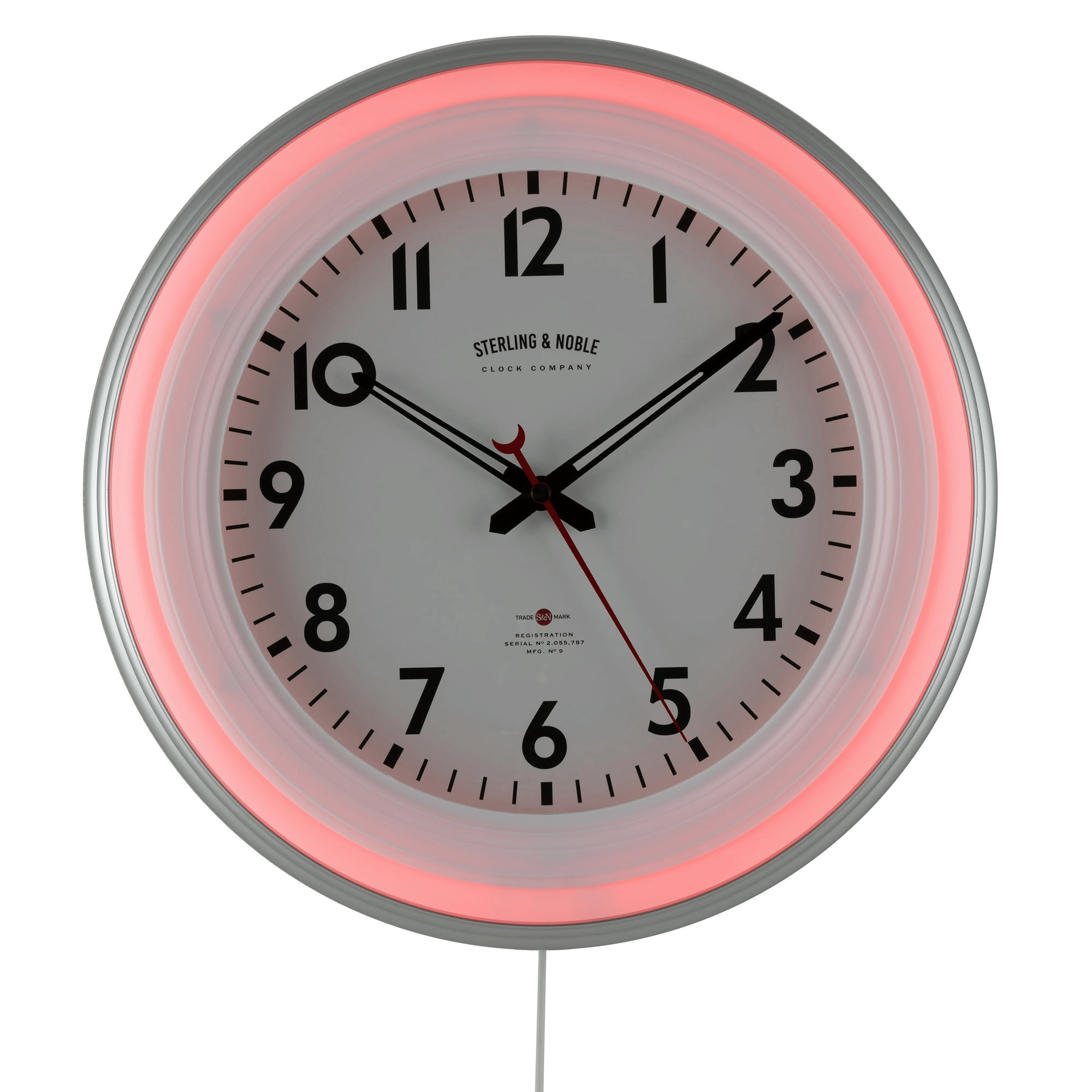 Sterling & Noble 11" Round Indoor Multi-Colored LED Wall Clock with Remote Control EasyOptionXY LLC