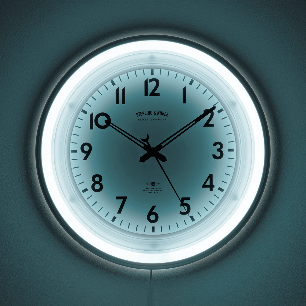 Sterling & Noble 11" Round Indoor Multi-Colored LED Wall Clock with Remote Control EasyOptionXY LLC