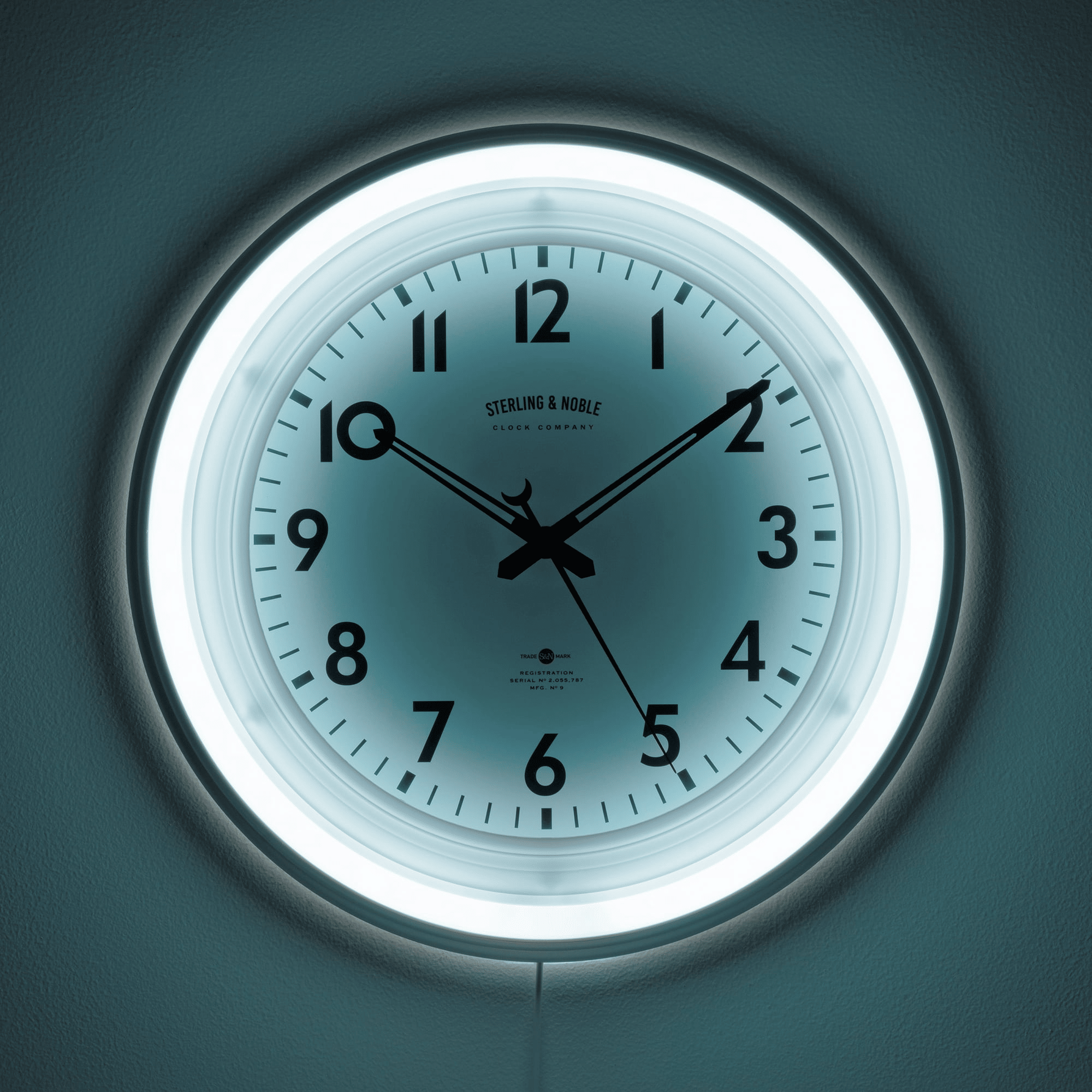 Sterling & Noble 11" Round Indoor Multi-Colored LED Wall Clock with Remote Control EasyOptionXY LLC