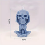 4 PCS Skull Creative Candles, Halloween Skull Scented Candle, Handcrafted DIY Aromatherapy Candle For Spooky Home Decoration, Halloween Gift Set Lootquake LLC