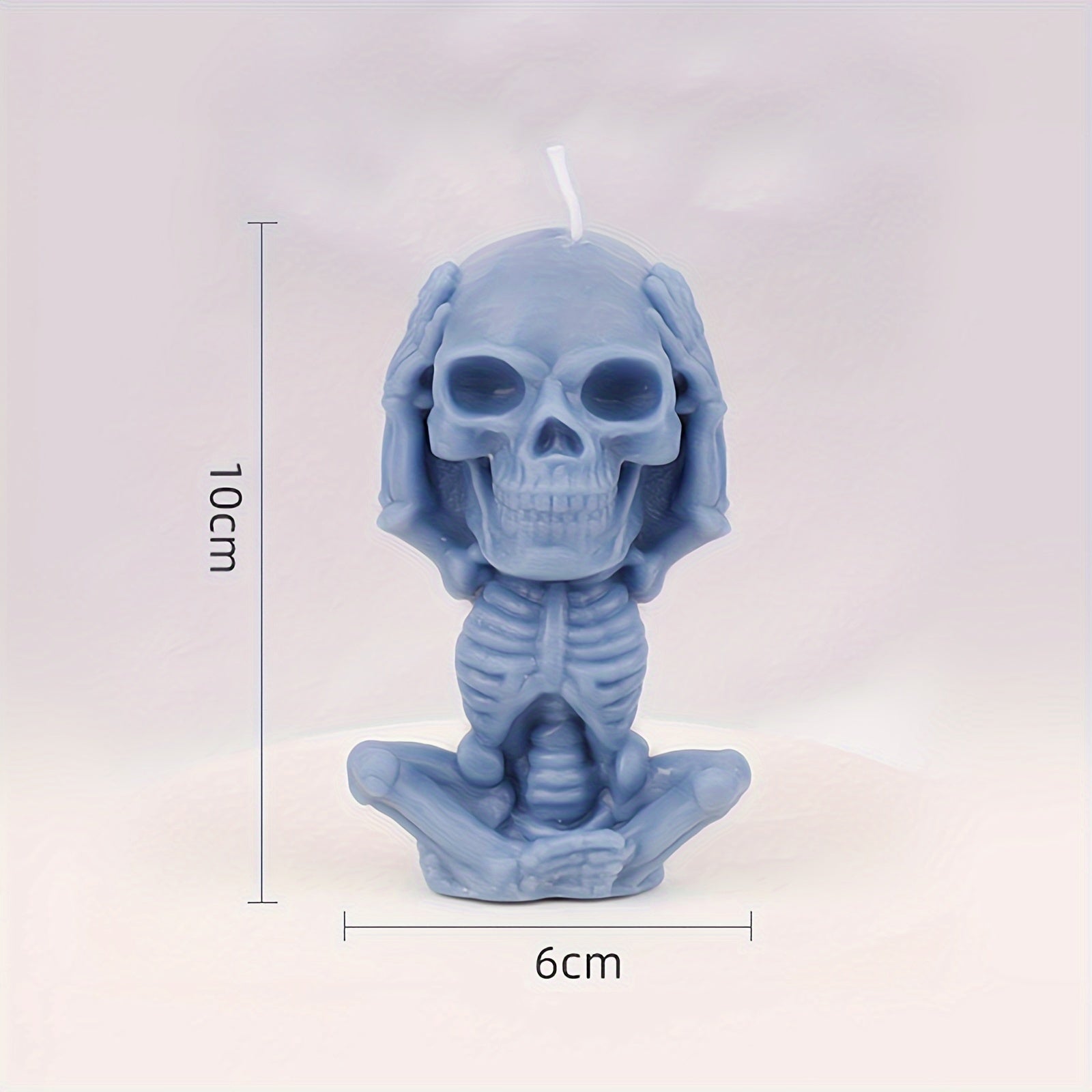 4 PCS Skull Creative Candles, Halloween Skull Scented Candle, Handcrafted DIY Aromatherapy Candle For Spooky Home Decoration, Halloween Gift Set Lootquake LLC