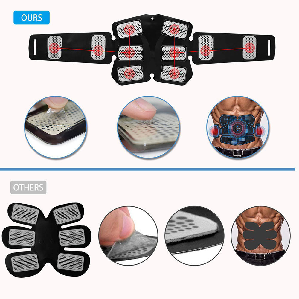 Abdominal muscle training with EMS fitness equipment Pi-Mart