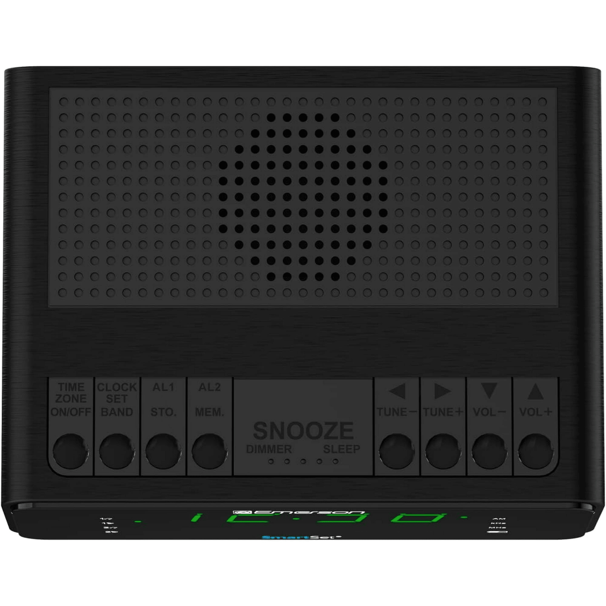 Emerson Radio Corp. Smart Set Alarm Clock with AM/FM Radio, Dimmer, Sleep Timer and 0.9" LED Display, CKS1900 EasyOptionXY LLC