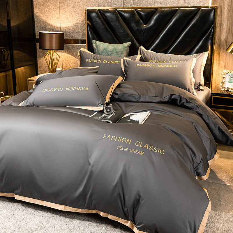 Four-piece bedding set with pure cotton cover Pi-Mart