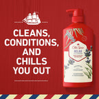 Old Spice Relax 2 in 1 Shampoo Conditioner, All Hair Types, Lavender, 21.9 fl oz