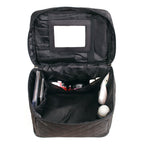 Folding mirror cosmetic bag, large capacity multi-functional toilet bag, travel waterproof storage bag, - SJB-DIAMOND ELITES
