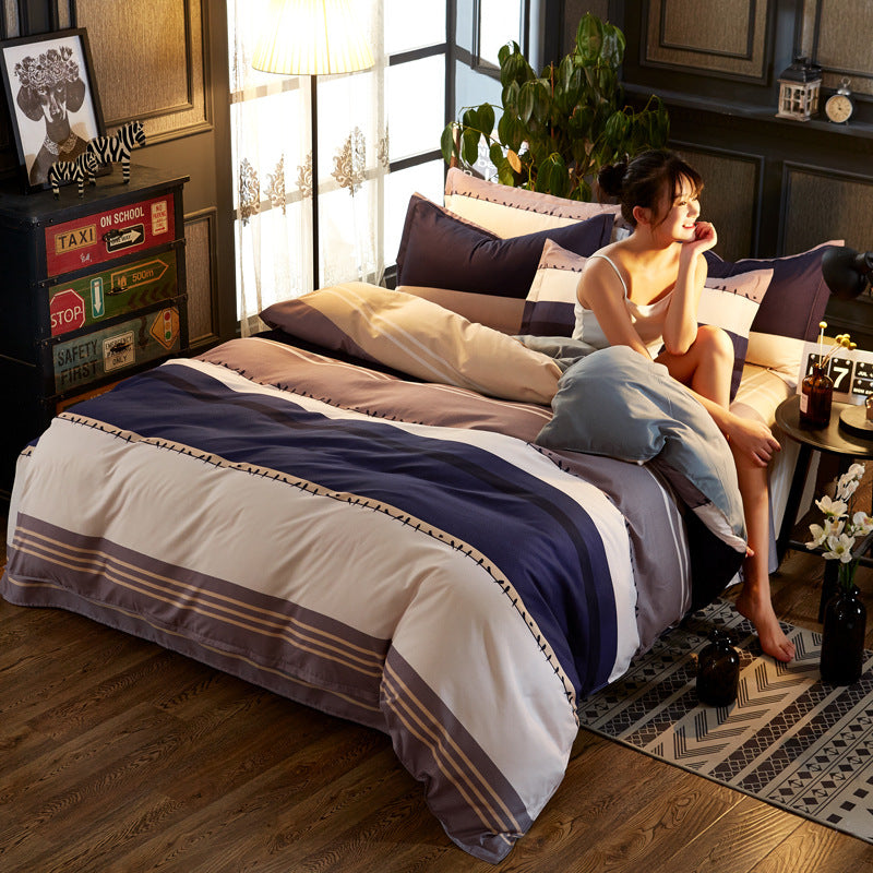 Winter Duvet Cover Four-piece Cotton Bedding Pi-Mart