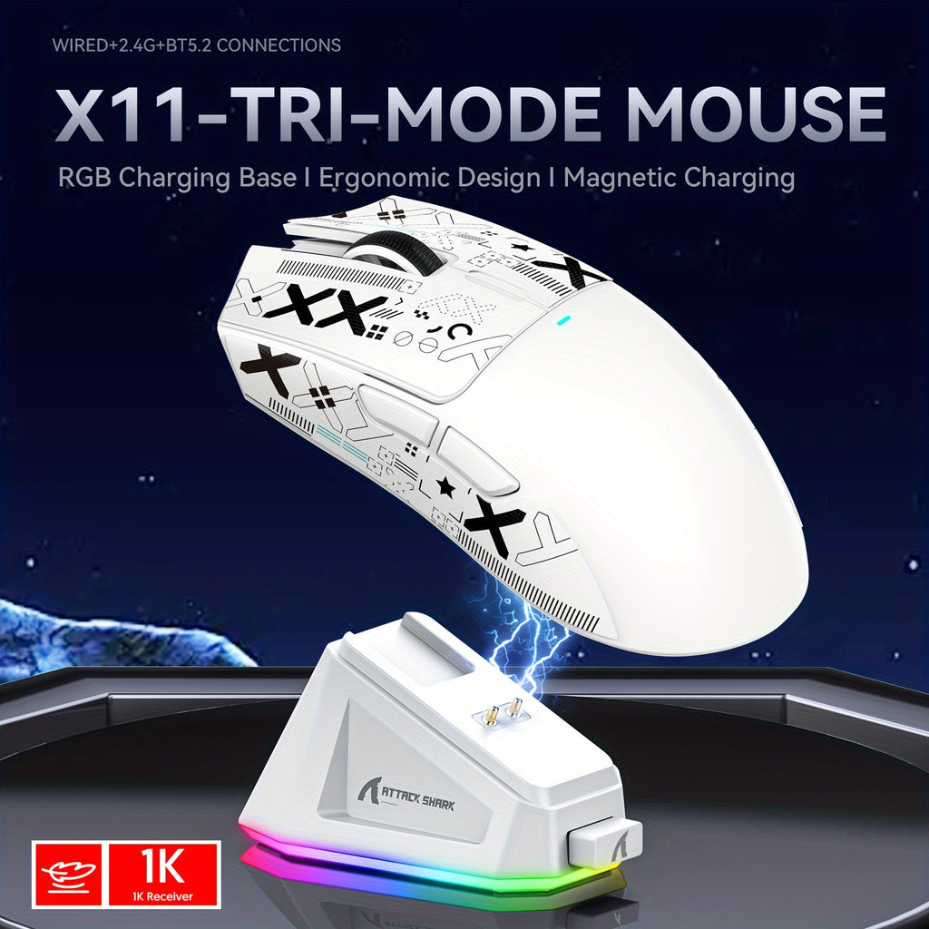 X11 Lightweight Wireless Gaming Mouse With Anti Slip Mouse Grip Tape, Self Adhesive Design Elastics Refined Side Grips Sticker Sweat Resistant Pads/Anti Sweat Paste, Cut To Fit Lootquake LLC