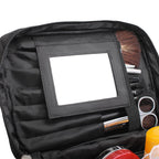 Folding mirror cosmetic bag, large capacity multi-functional toilet bag, travel waterproof storage bag, - SJB-DIAMOND ELITES