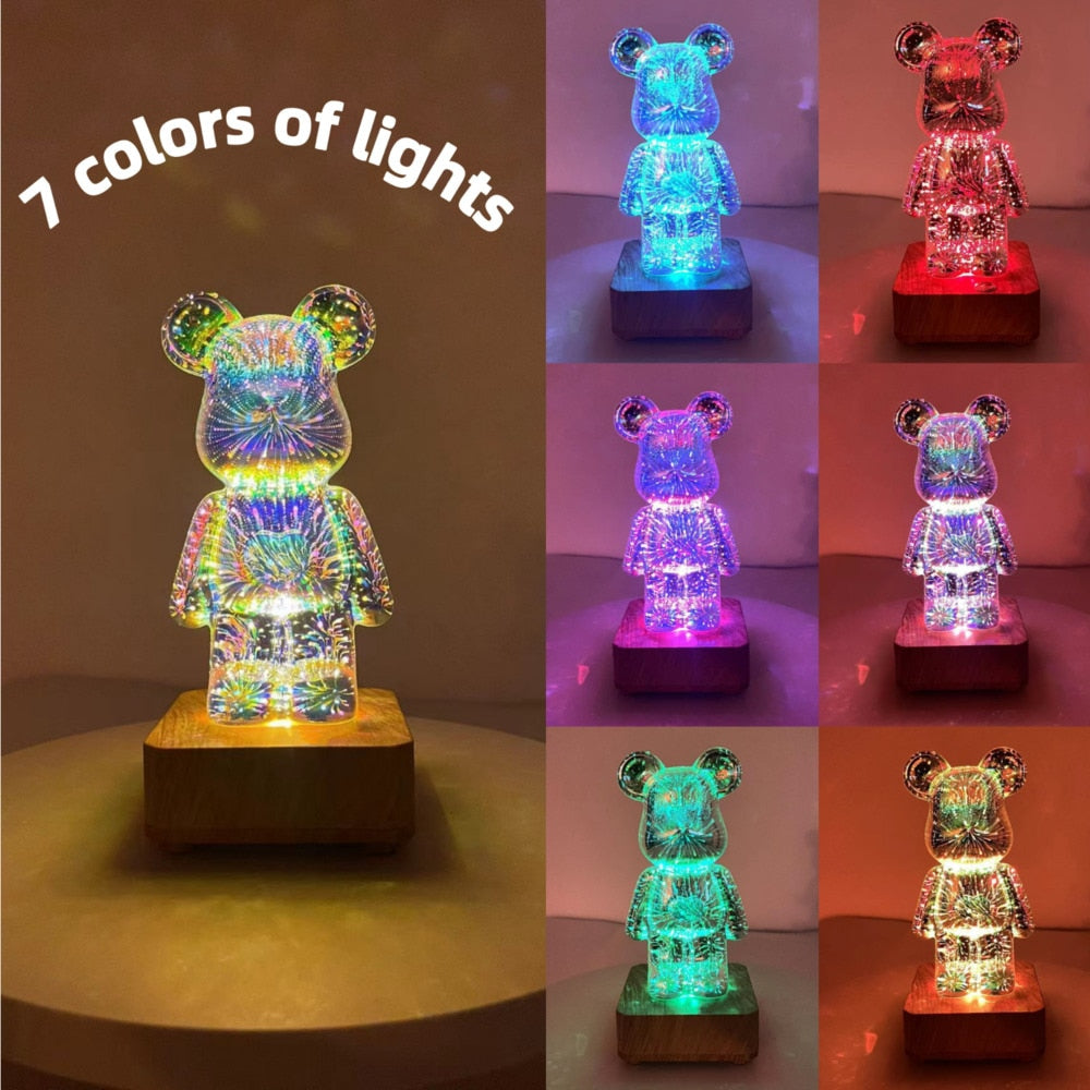 3D Bear Firework Light Lamp - SJB-DIAMOND ELITES