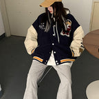 Female Student American Cardigan Retro Jacket Trend Pi-Mart