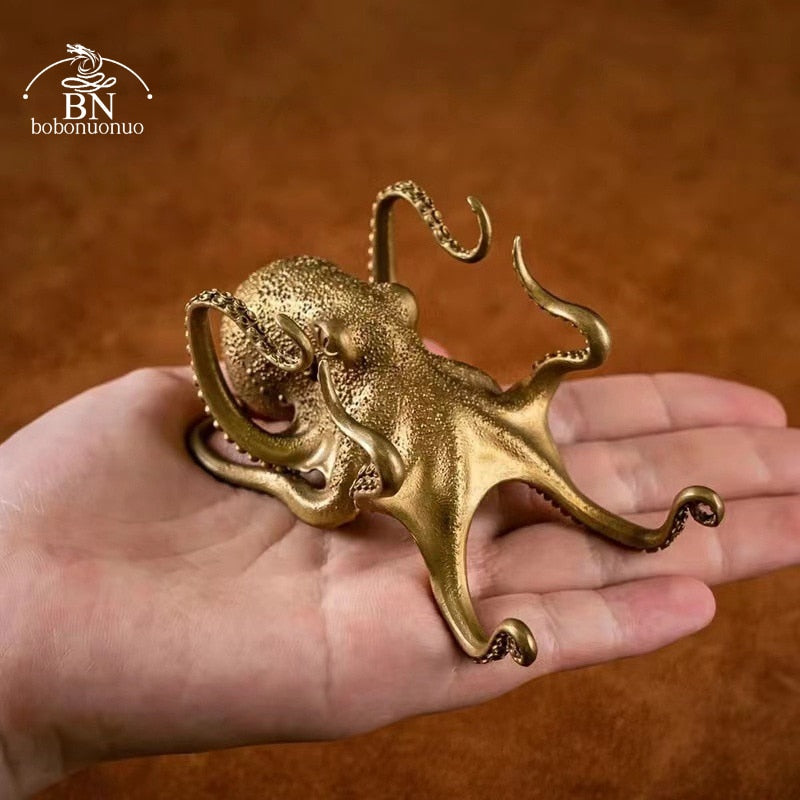 Metal Octopus Cuttlefish Figurines - SJB-DIAMOND ELITES
