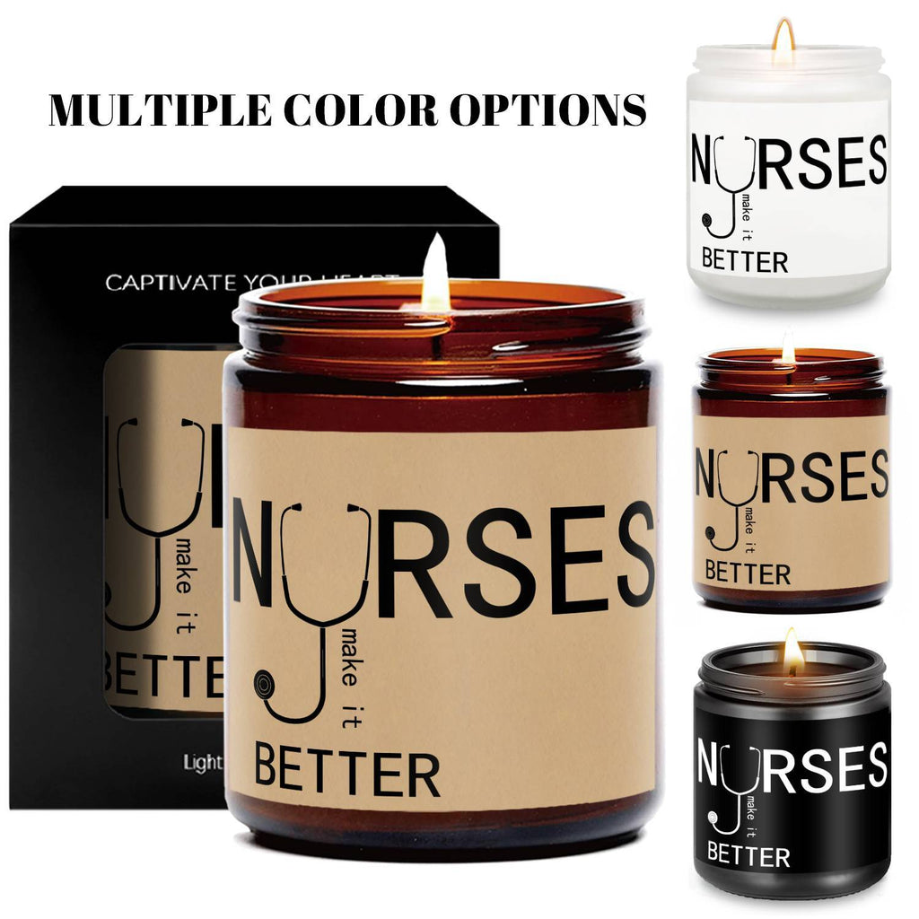 Lavender Scented Candle 5.3oz - Perfect Nursing Appreciation Gift for Men & Women, Ideal for Nurse Practitioners, Paramedics, Students - Unique Present for Birthdays, Thanksgiving, Graduation Lootquake LLC