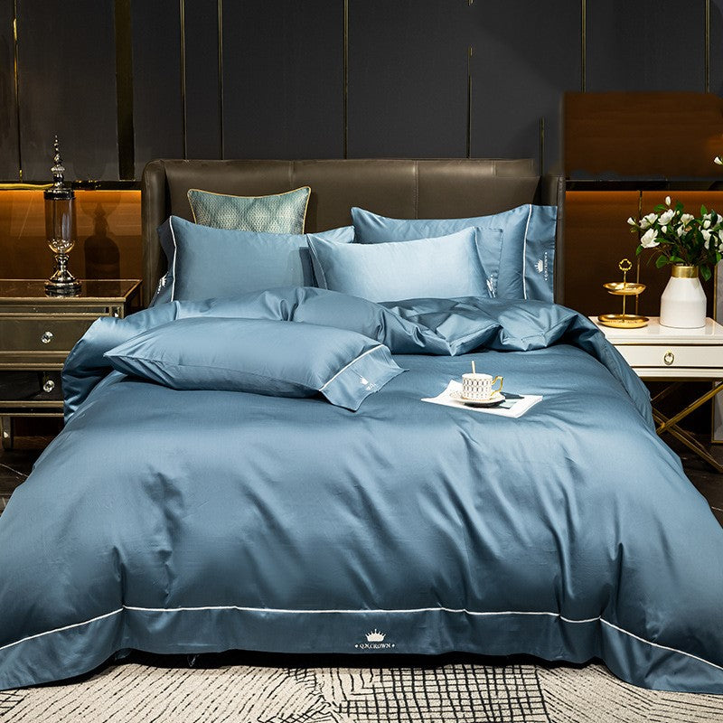 Four-piece long-staple cotton cotton duvet cover sheet Pi-Mart