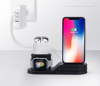 Mobile Phone Watch Headset Three-in-one Charging Stand Base Silicone Iwatch Charging Stand Pi-Mart