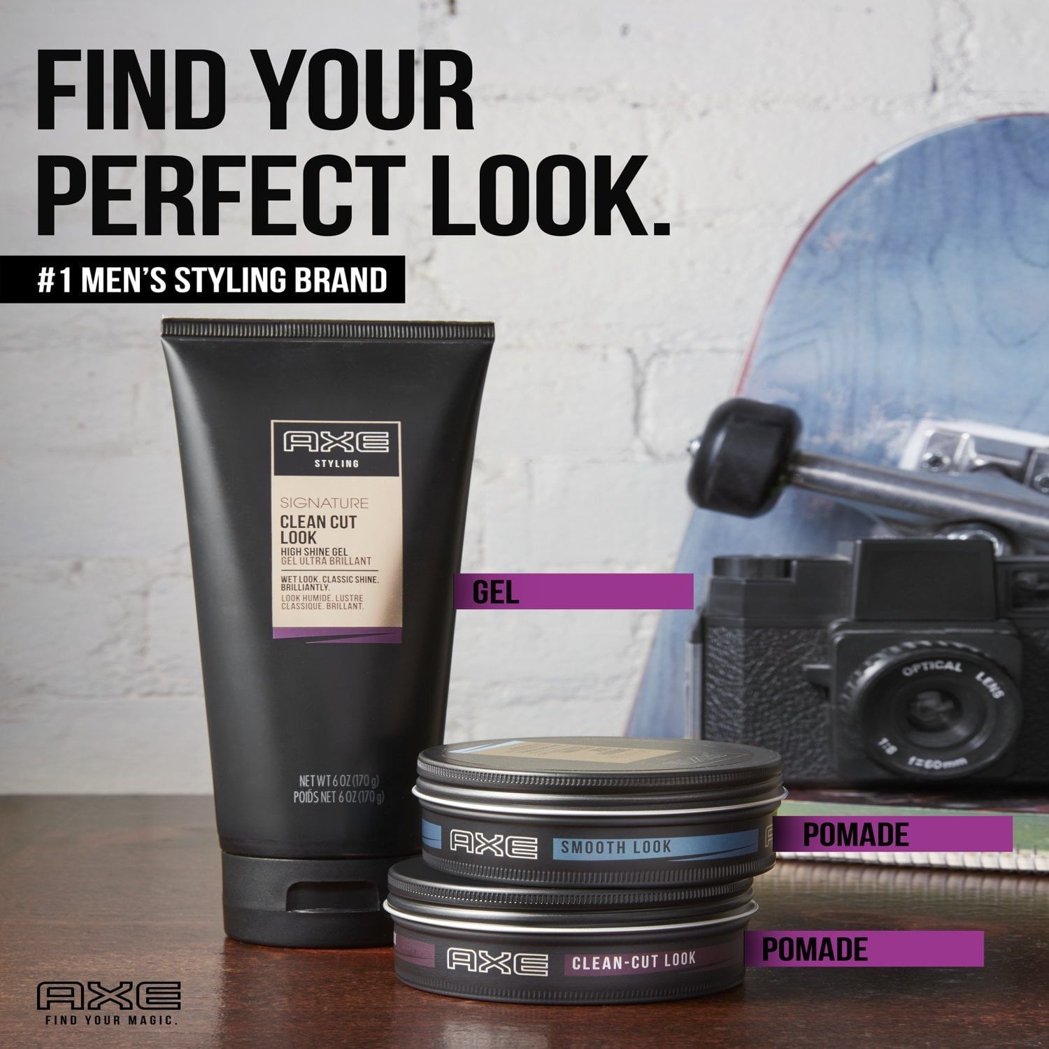Axe Styling Smooth Look Shiny Shine Hair Pomade, 2.64 oz EasyOptionXY LLC