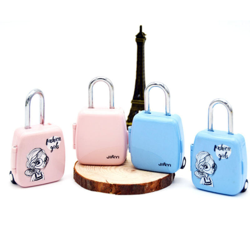 Creative Luggage Cartoon Luggage Combination Lock Padlock Pi-Mart