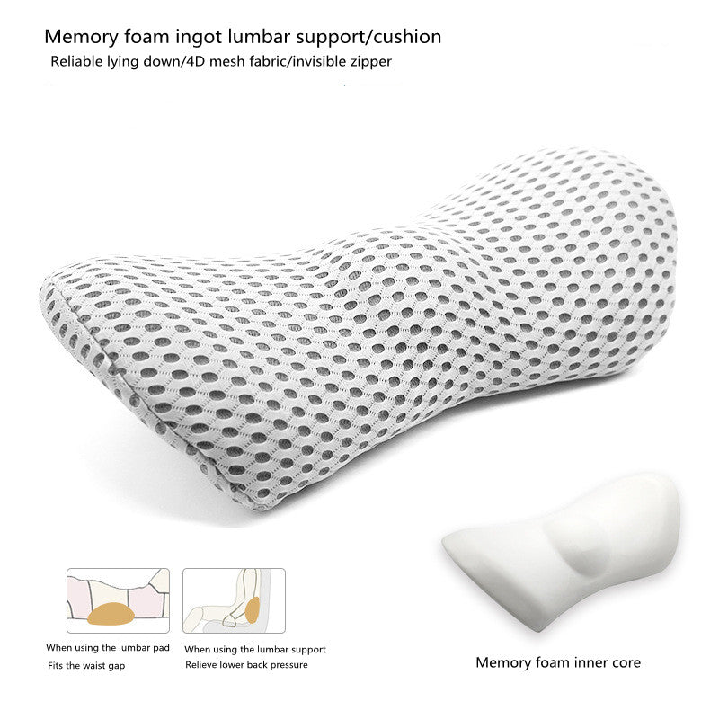 Lumbar Support Pillow For Side Sleepers Pregnancy Relieve Hip Coccyx Sciatica Pain Machine Chair Back Cushion Waist Car Seat Pi-Mart