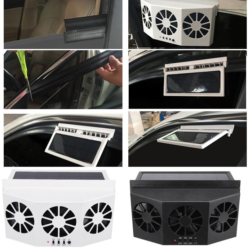 Solar-Powered Car Exhaust Fan - SJB-DIAMOND ELITES
