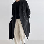 Men's Wool Overcoat, Thick And Loose Wool Jacket Pi-Mart