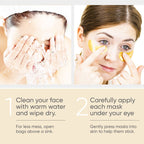Eye Bag Removal Wrinkle Lifting And Tightening 24K Gold Eye Mask Patch Lootquake LLC