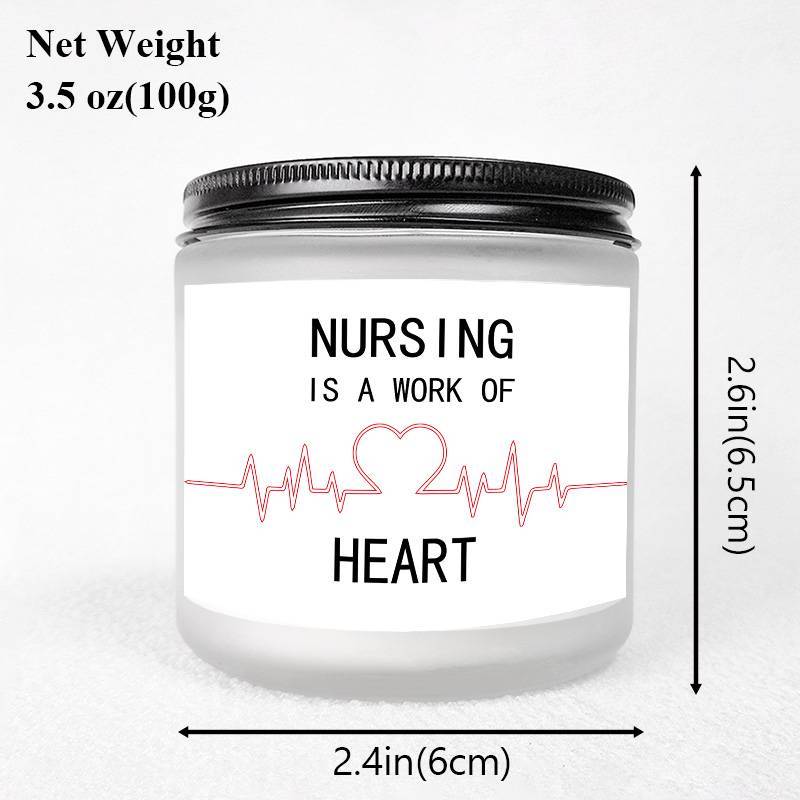 Lavender Scented Candle 5.3oz - Perfect Appreciation Gift for Nurses, Nursing Students, and Paramedics on Nurses' Day, Birthday, Graduation, or Thanksgiving - Unique and Meaningful Present, Women Men, Labor And Delivery, Nurs Lootquake LLC