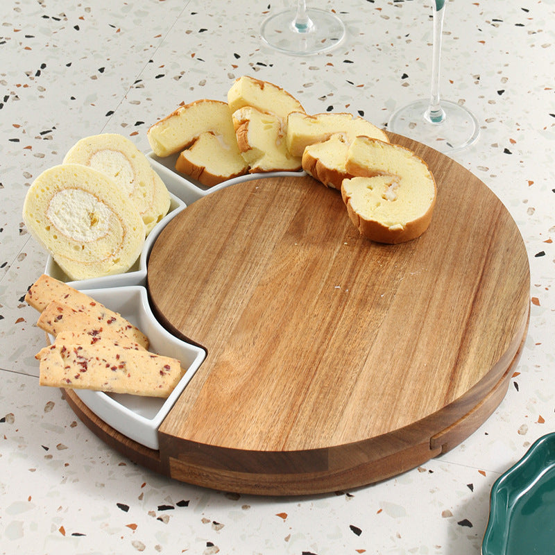 Fork Board Nordic Western Food Cutting Board Fruit Cheese Bread Pizza Board Pi-Mart