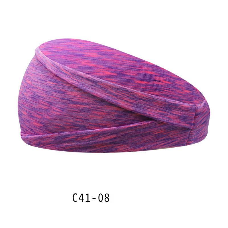 Hairband Sweat-absorbent Solid Color Fashion Yoga Pi-Mart