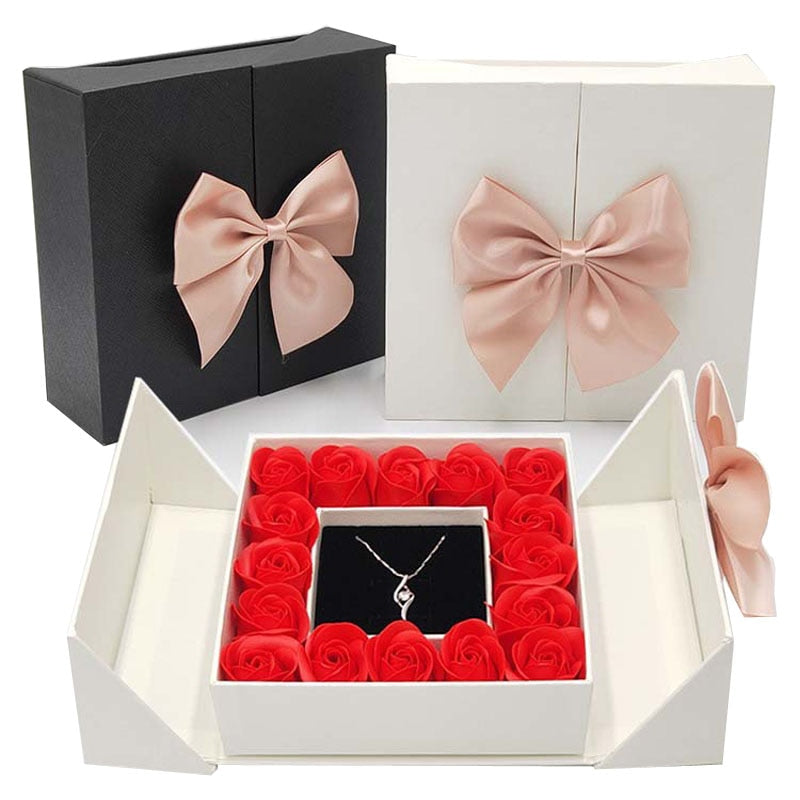Artificial Rose Flower Gift Box Pi-Mart