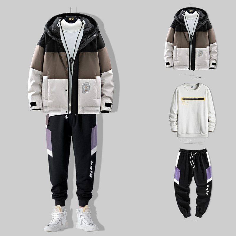 Men's down jacket short trendy brand Pi-Mart