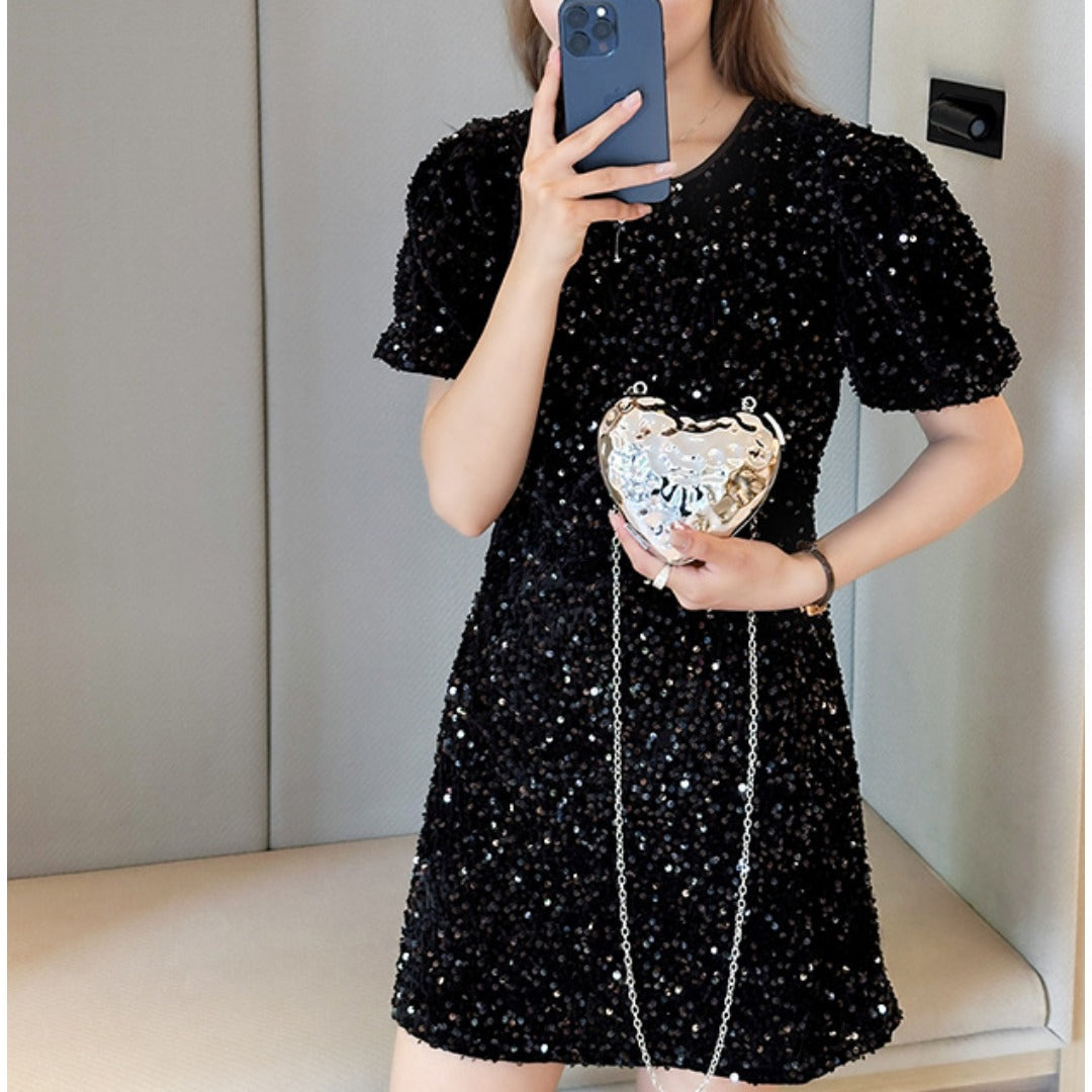 Heart Shaped Mini Purse – Elegant Acrylic Pericardium Chain Clutch, Perfect for Parties, Proms, Weddings, and Evening Out – Stylish Dinner Bag - SJB-DIAMOND ELITES