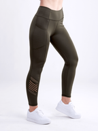 JupiterGear High-Waisted Pilates Leggings with Side Pockets & Mesh Pan - SJB-DIAMOND ELITES