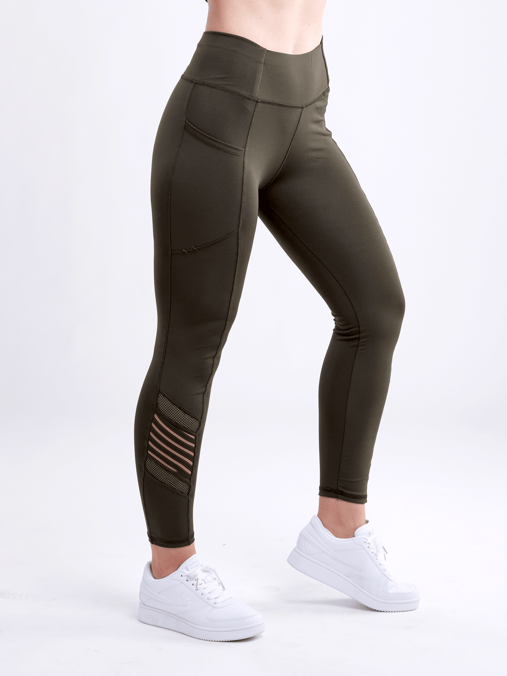 JupiterGear High-Waisted Pilates Leggings with Side Pockets & Mesh Pan - SJB-DIAMOND ELITES