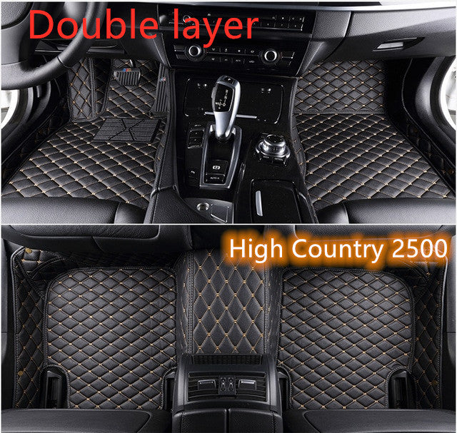 Fully Surrounded Car Leather Floor Mat Pad All Weather Protection Pi-Mart