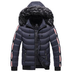 Autumn and winter men's Korean style hooded padded coat Pi-Mart